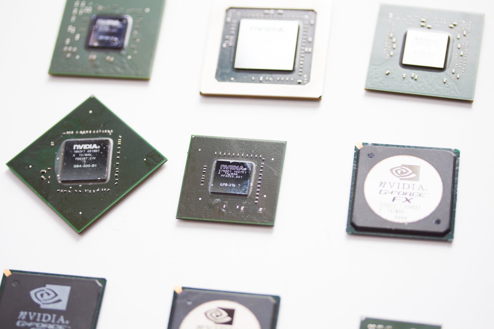 Fridge magnet made with old Chipset, nVidia, graphics processor, GPU