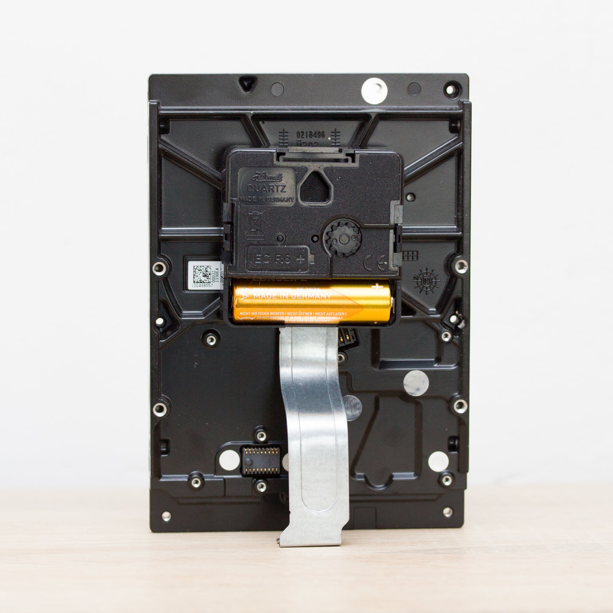 Desk clock made of recycled HDD drive