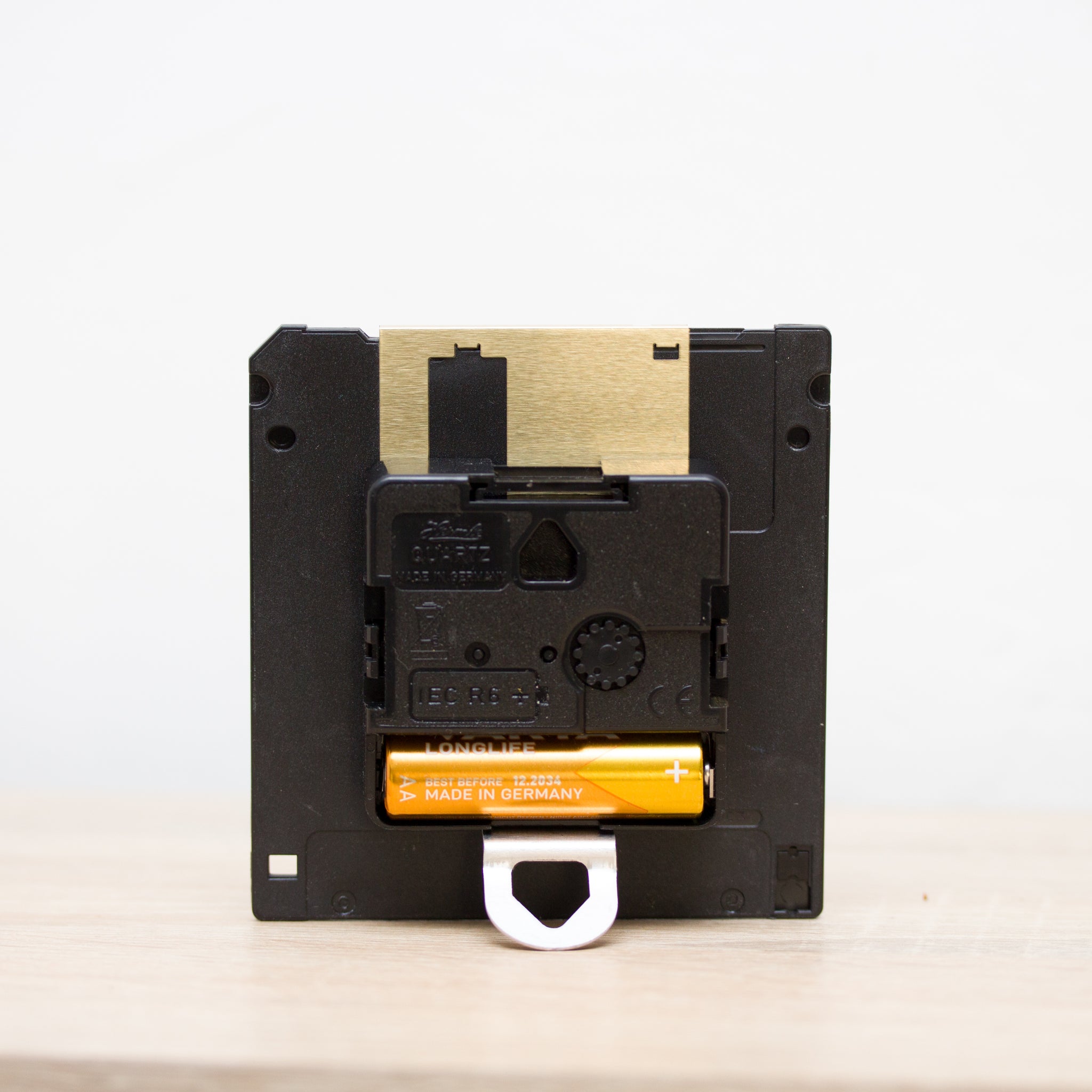 Unique Desk clock - recycled floppy disk clock