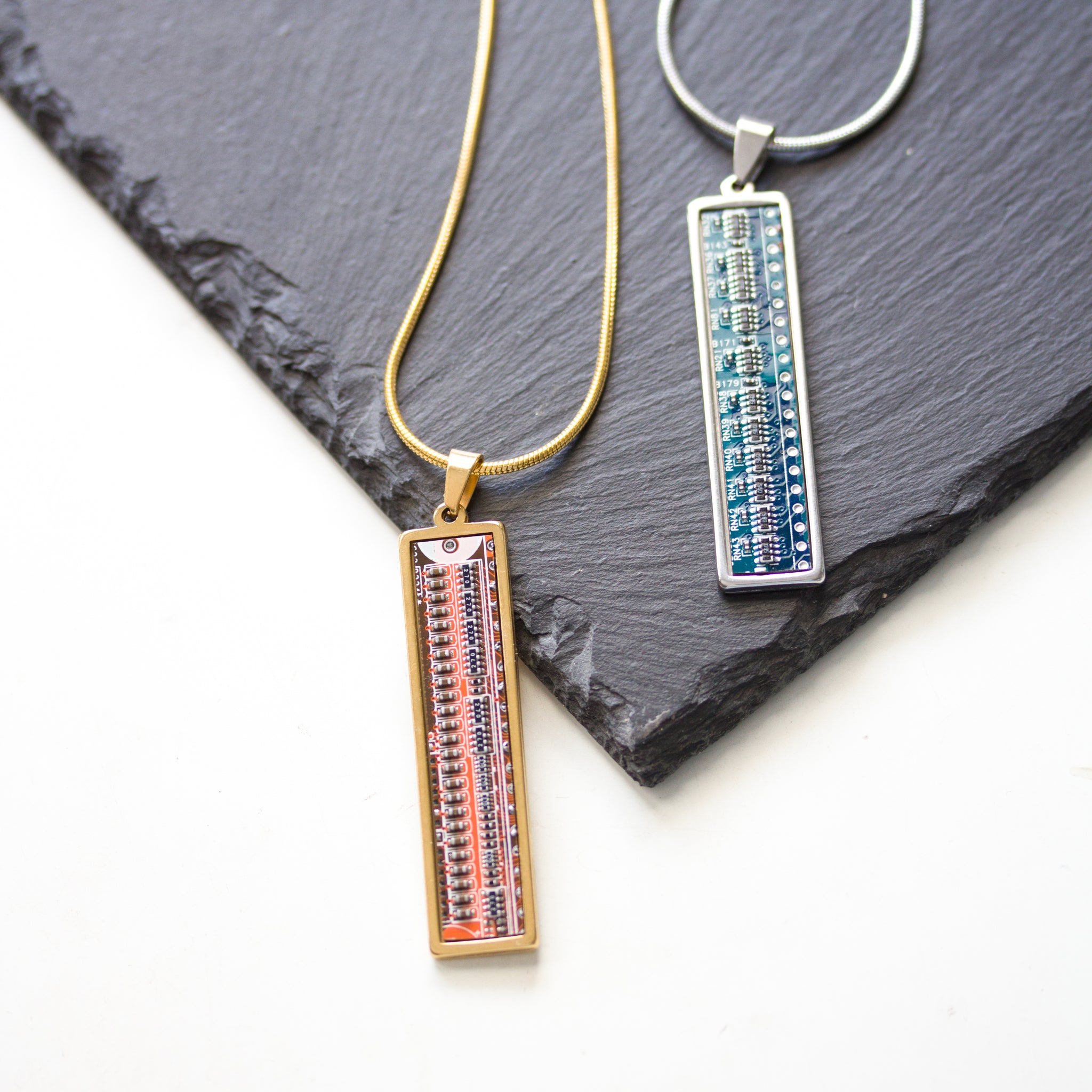 Real Circuit board necklace, gift for gamer