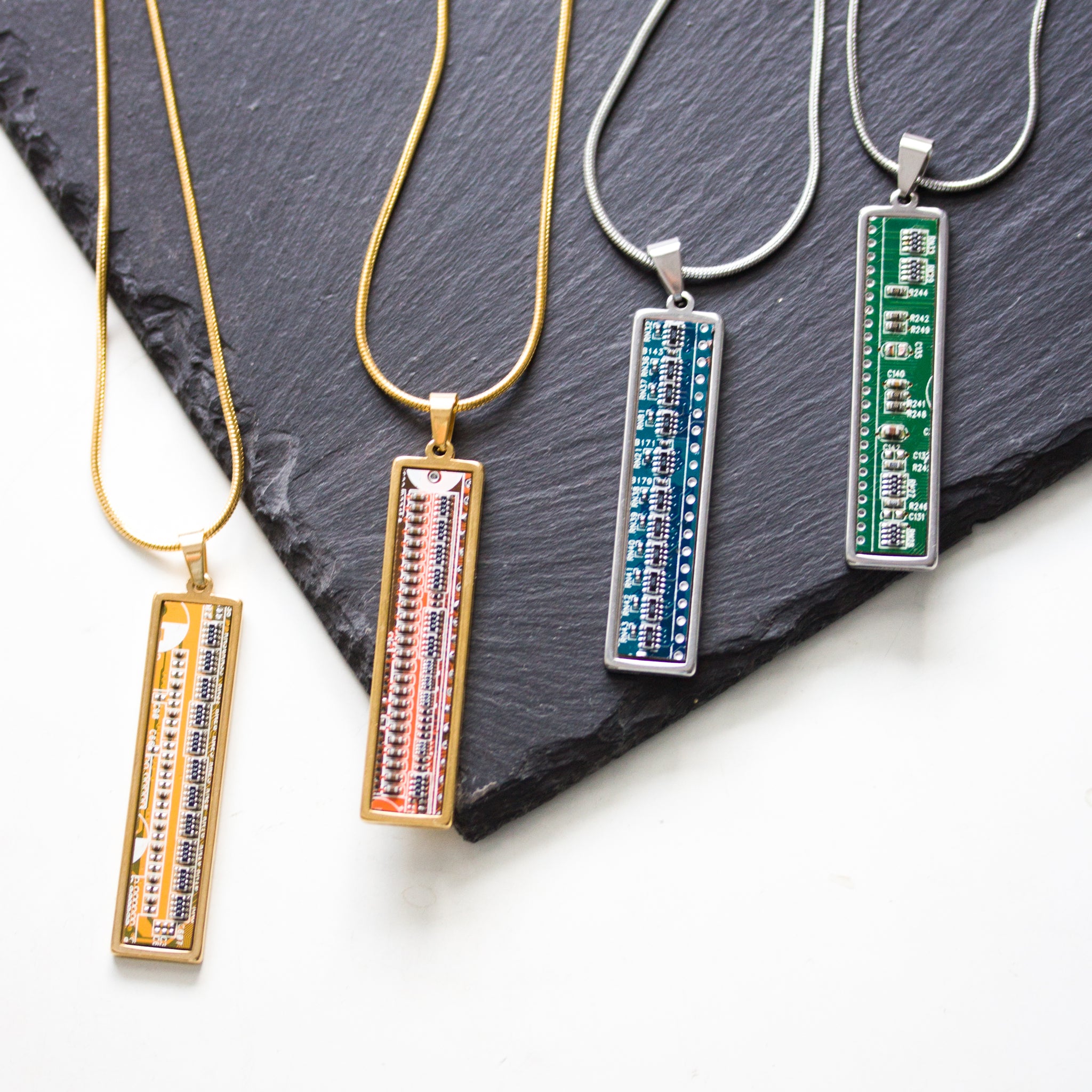 Real Circuit board necklace, gift for gamer