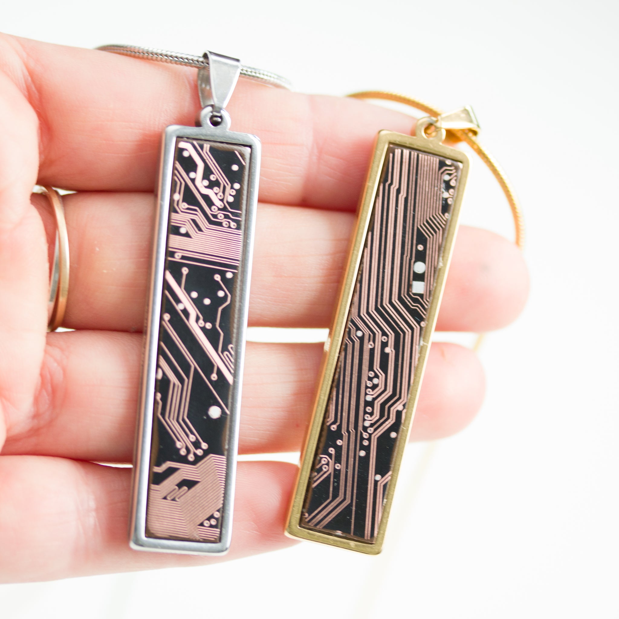 Real Circuit board necklace, gift for gamer