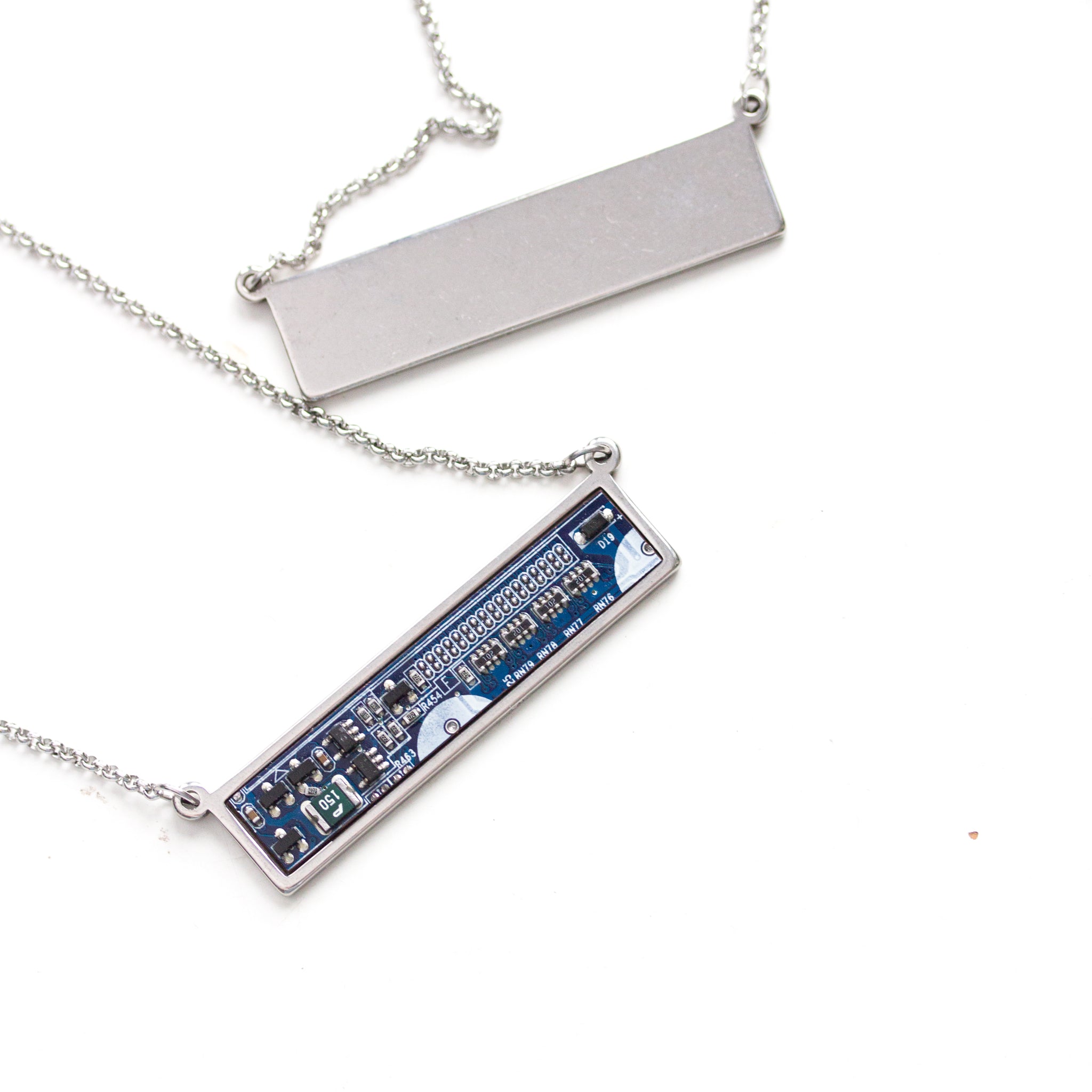 Real Circuit board necklace, gift for techie