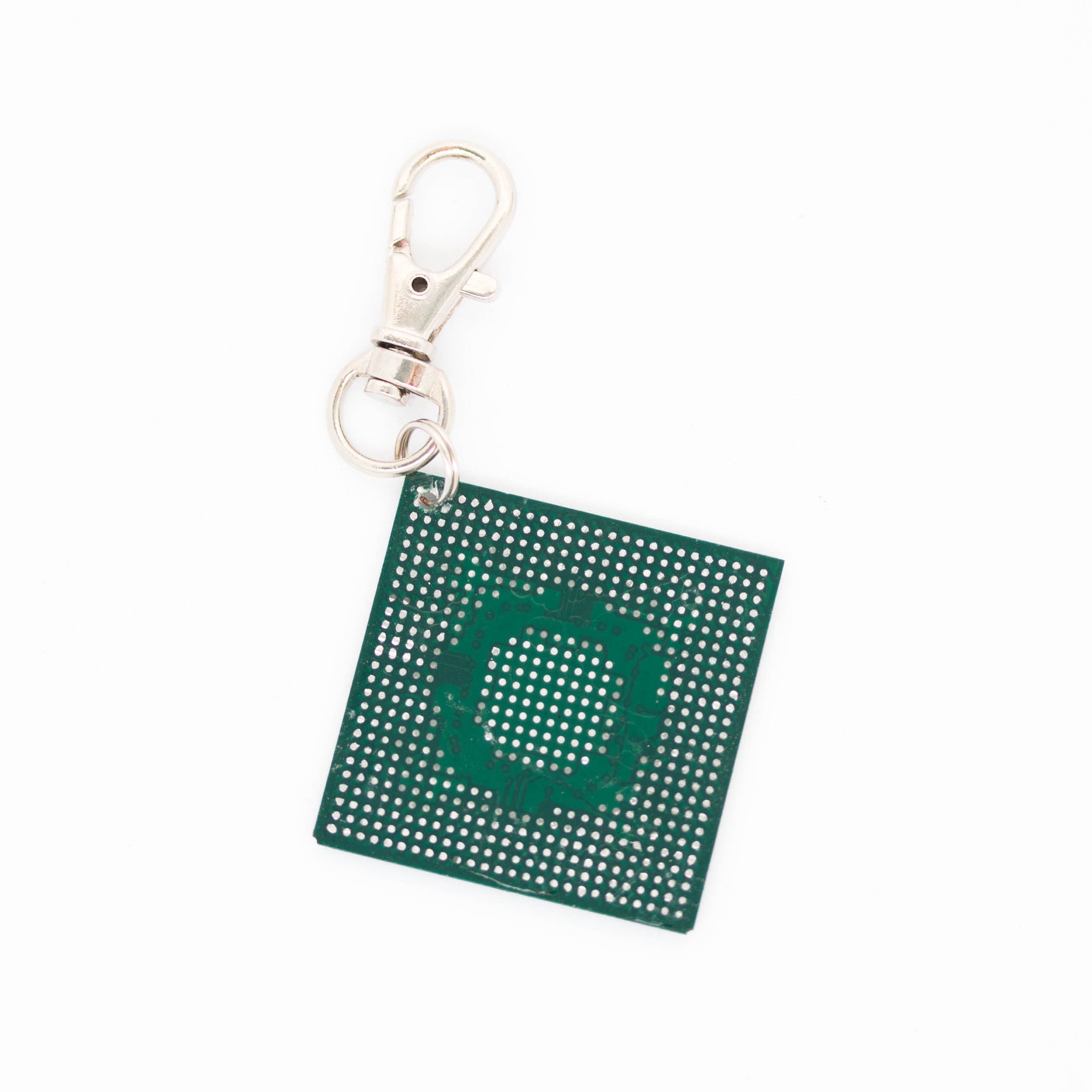 Chipset keychain, recycled computer keychain, nVidia graphic processor, GPU