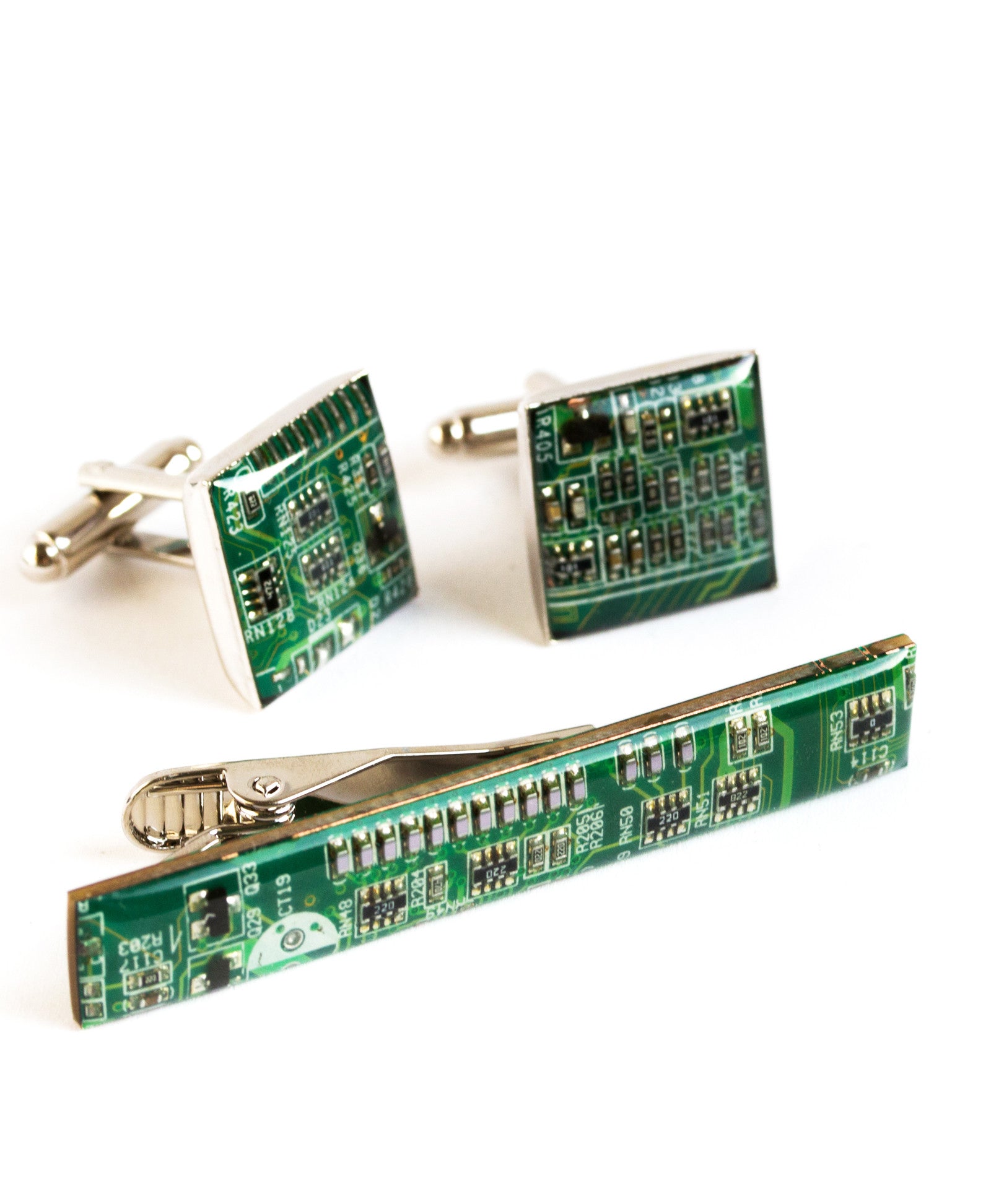 tie clip and cufflinks set