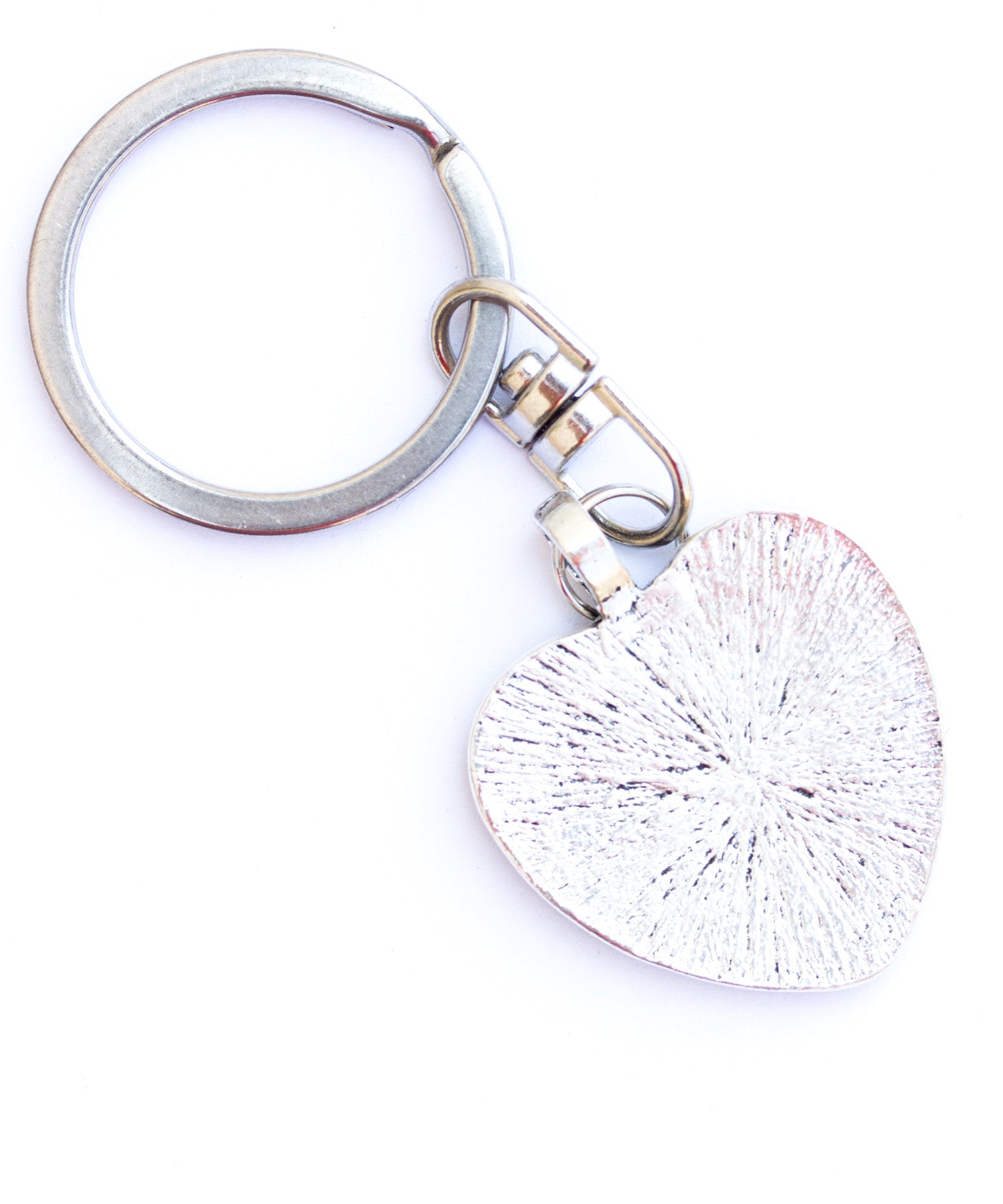 Circuit board keychain heart shaped