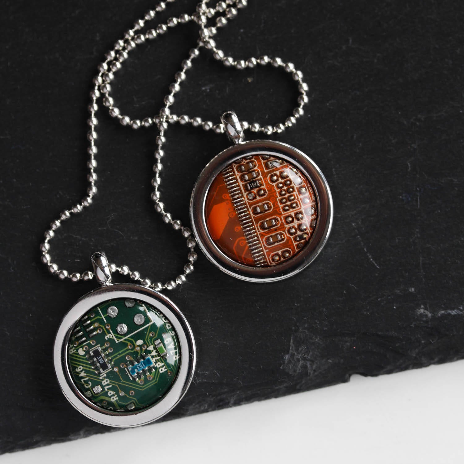 Circuit board necklace, computer geek necklace