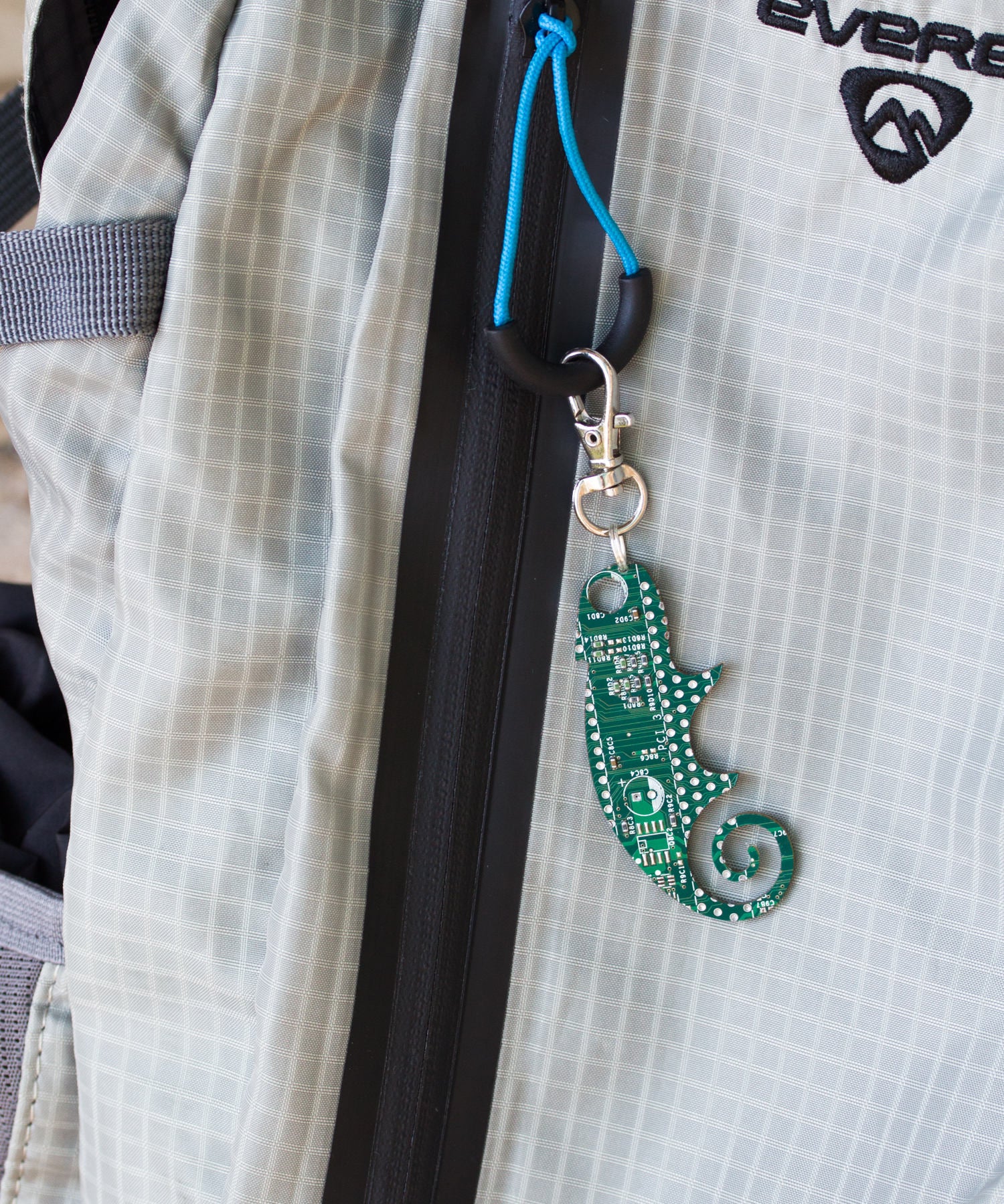 Circuit board lizard - brooch, keychain or bag tag