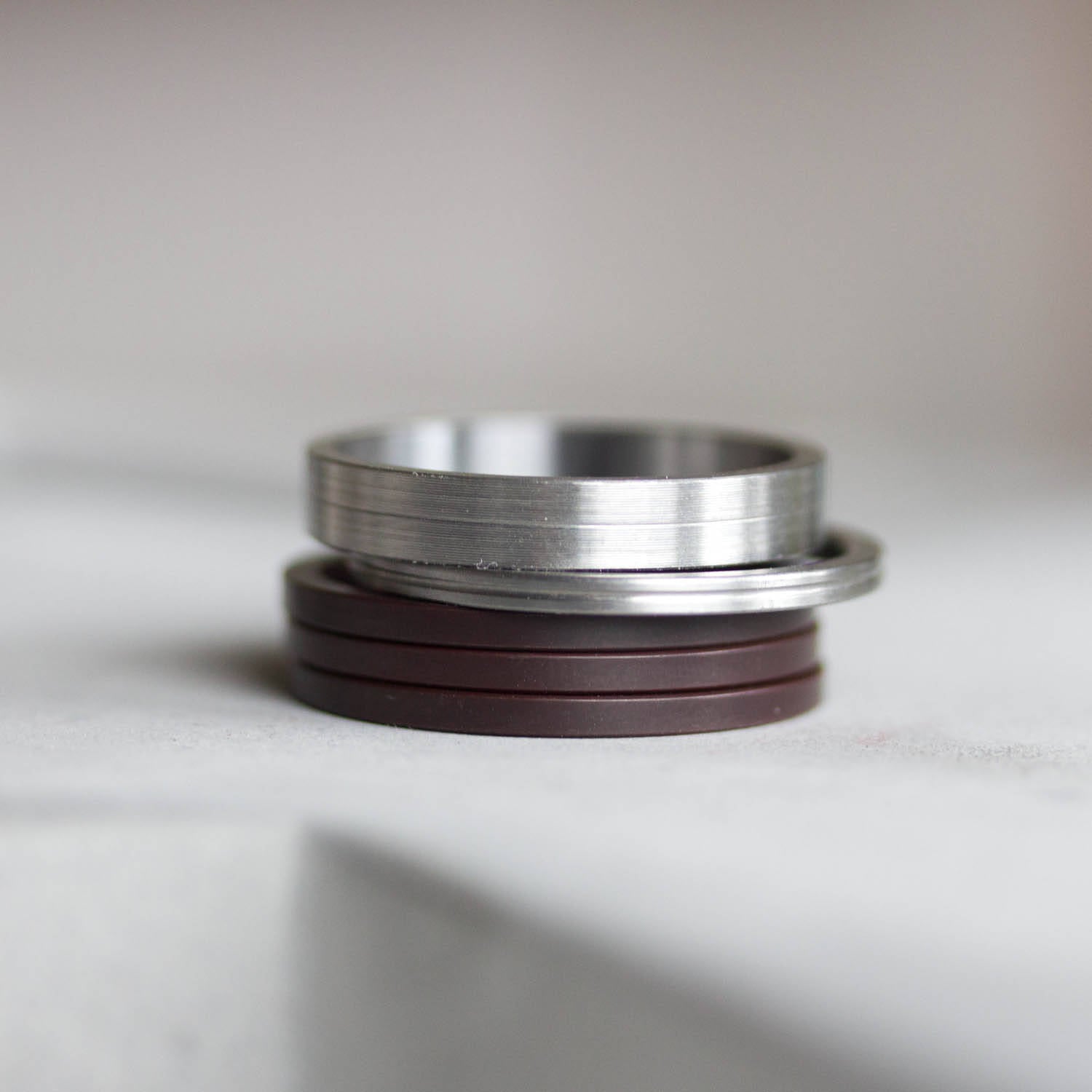 Unique Ring made of recycled HDD motor parts