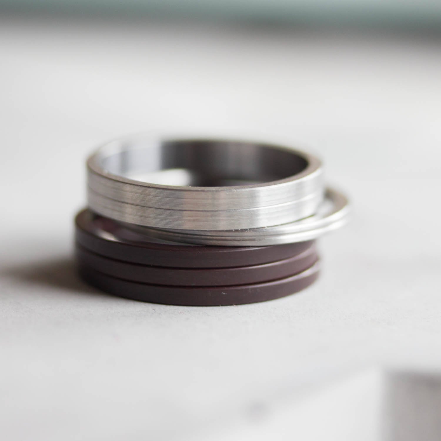 Unique Ring made of recycled HDD motor parts