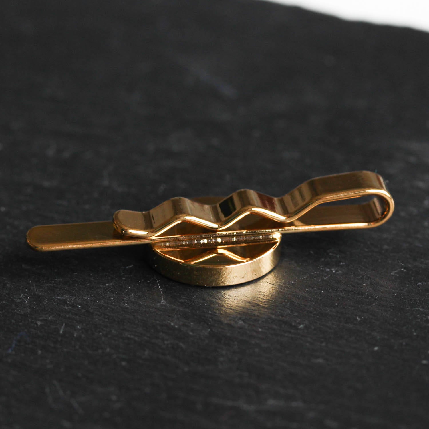 Golden Tie clip, recycled circuit board tie bar, computer nerd gift