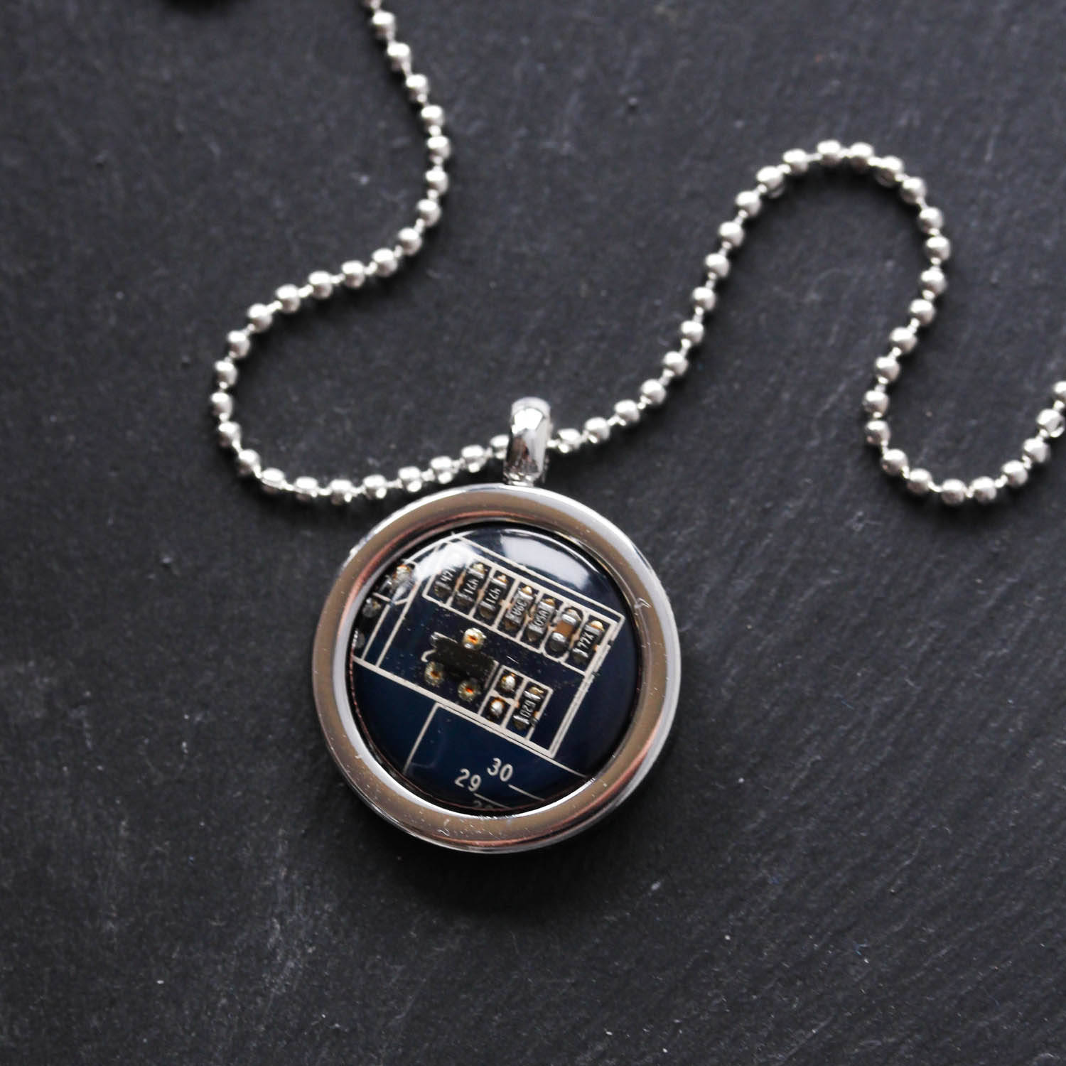 Circuit board necklace, computer geek necklace
