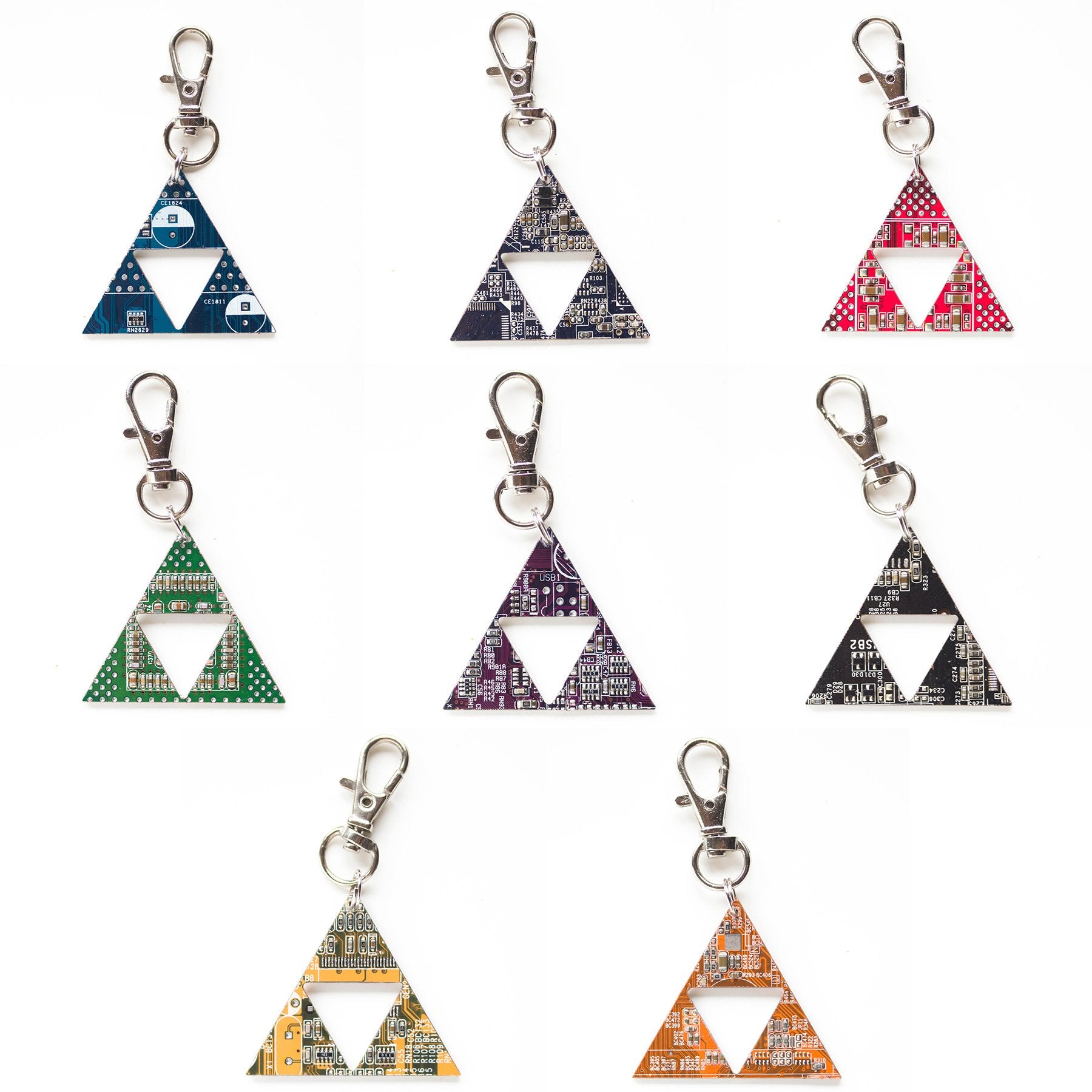 Legend of Zelda keychain, Circuit board keychain or bag tag