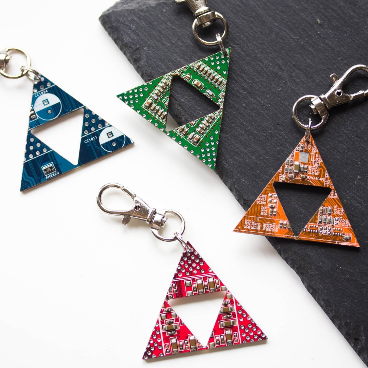 Legend of Zelda keychain, Circuit board keychain or bag tag