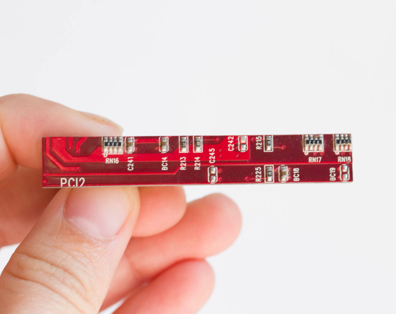 Tie clip made of circuit board