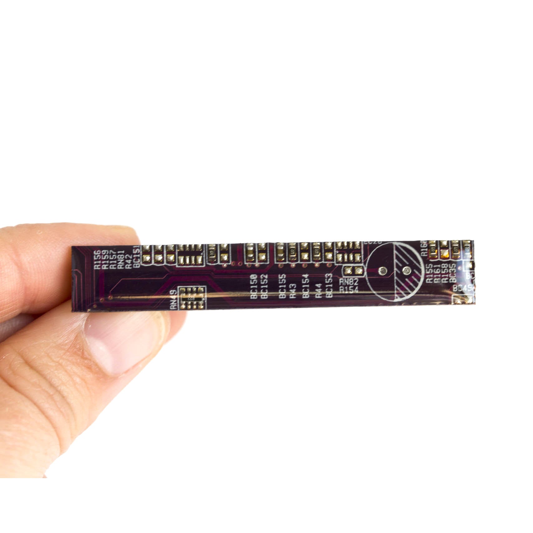 Circuit board techie tie clip