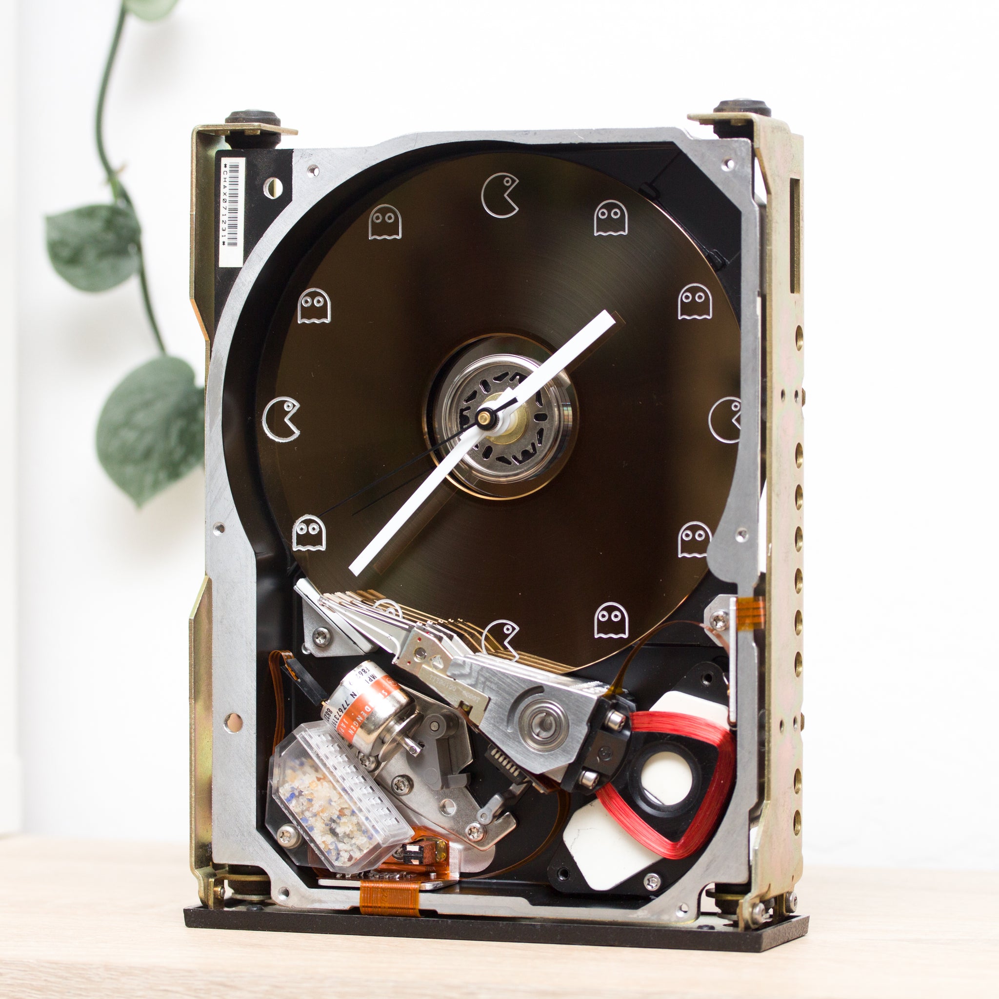 Desk / wall clock made with recycled 5.25 Computer hard drive, vintage ...