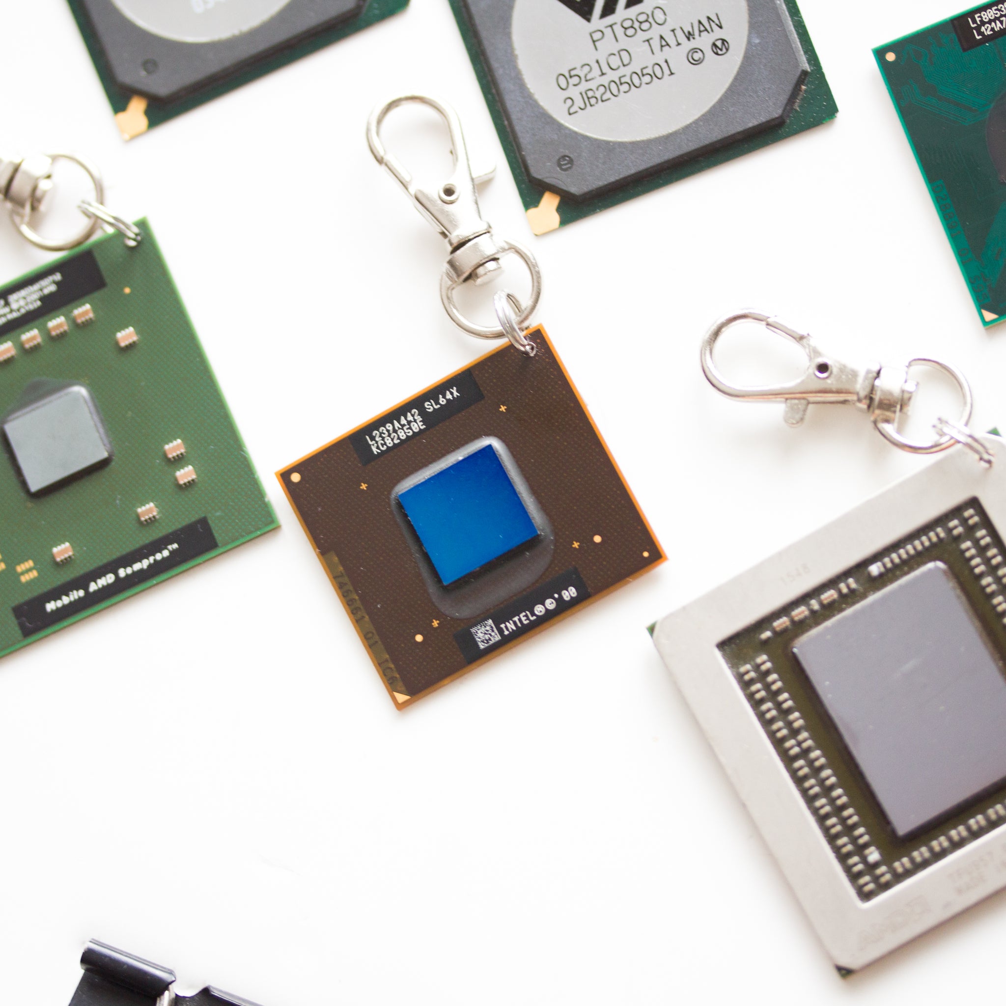 Cpu Key Chain Chipset keychain, recycled computer keychain, graphic processor, GPU ...