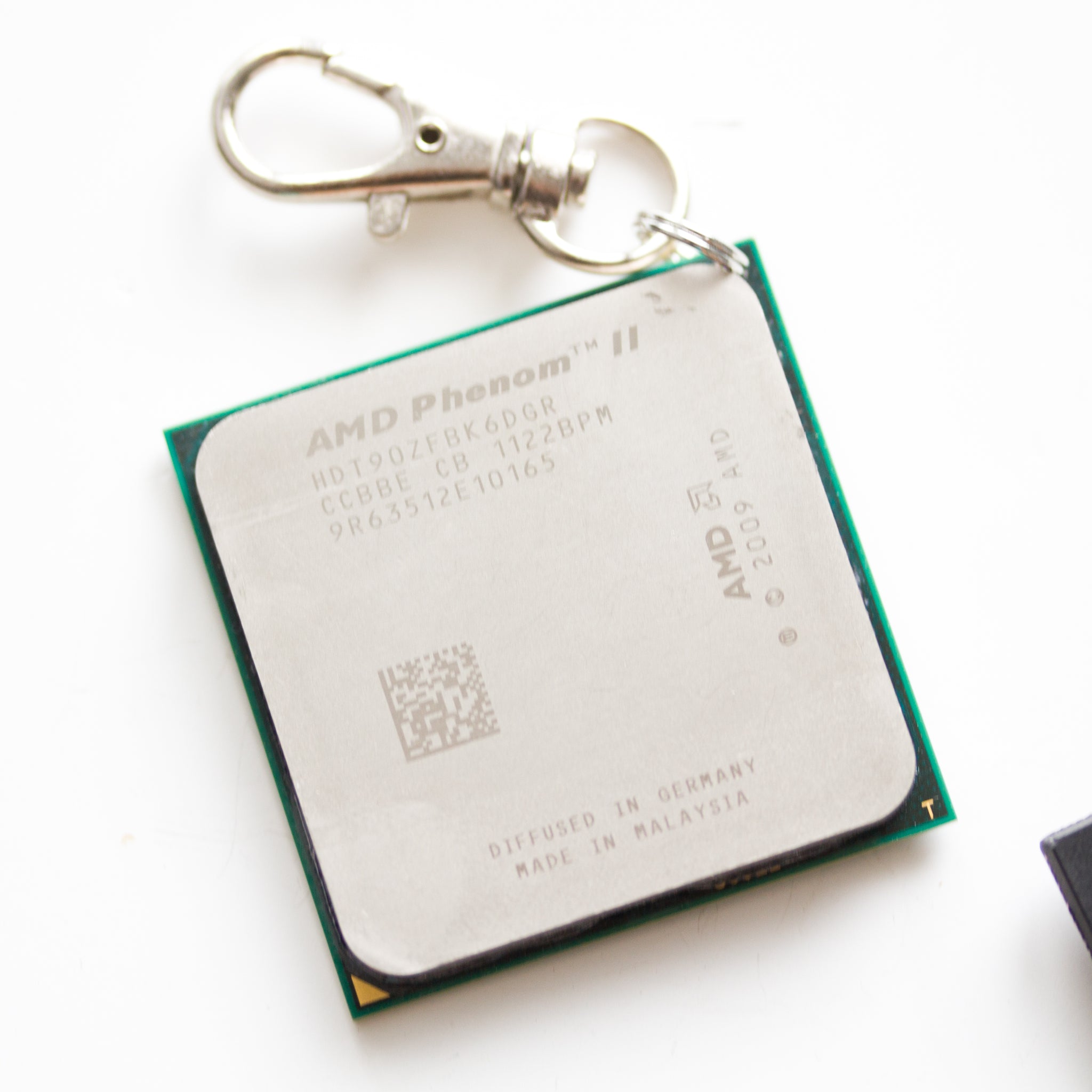 Chipset keychain, recycled computer keychain, graphic processor, GPU