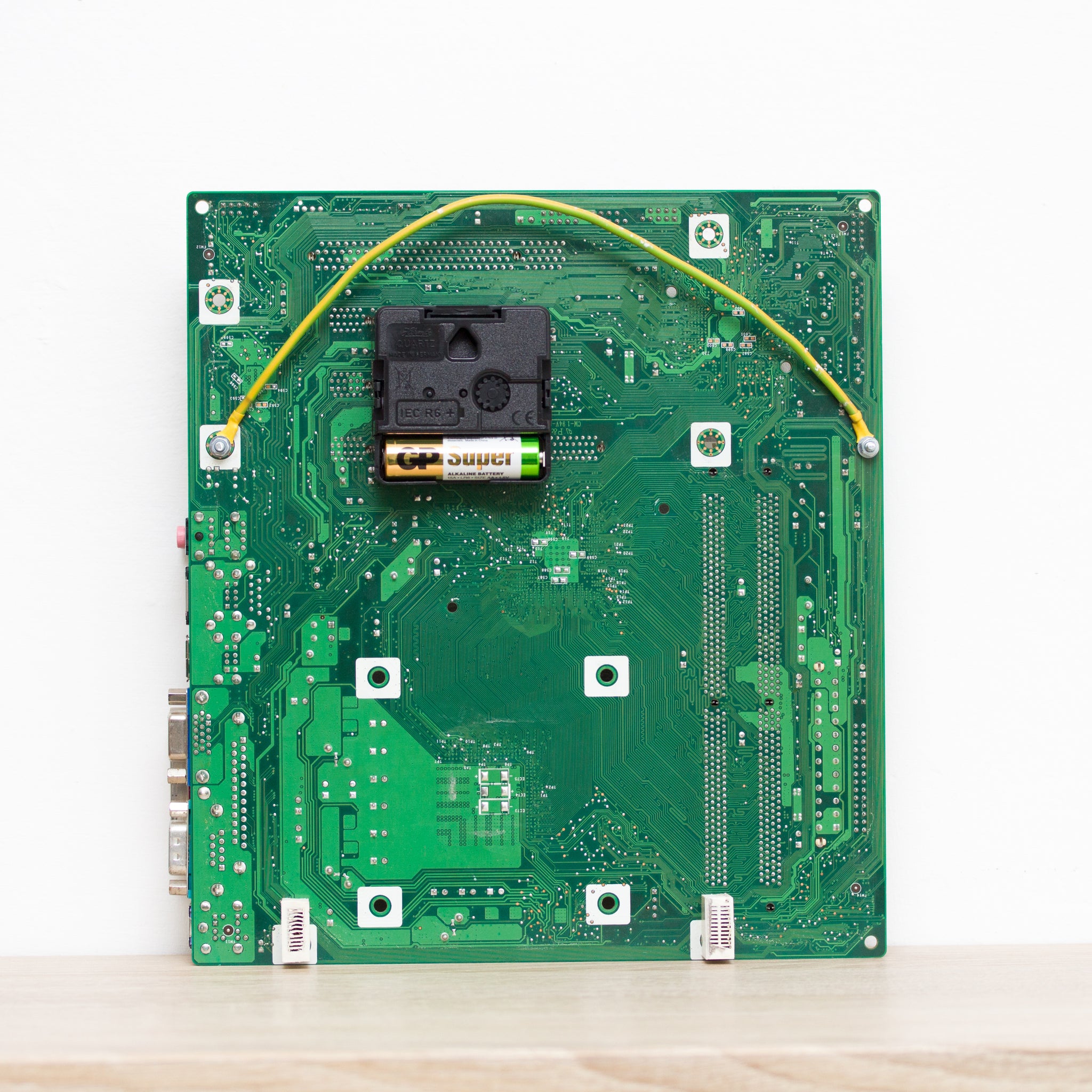 Geeky Wall Clock made of circuit board