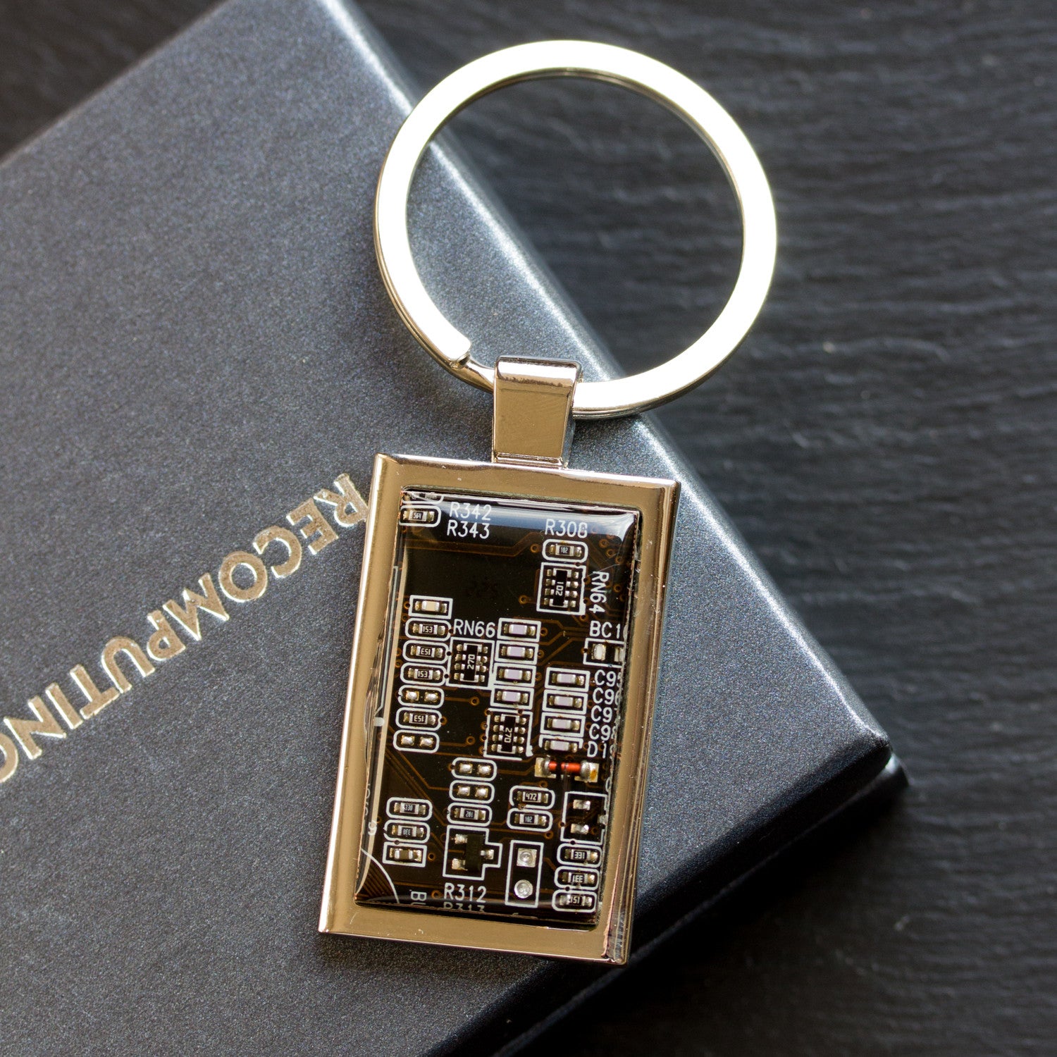 Circuit board keychain, groomsmen gift