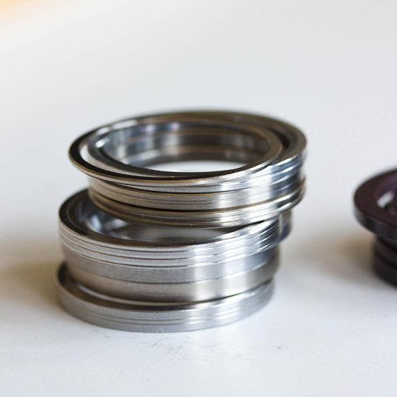 Unique Ring made of recycled HDD motor parts - unisex, men's ring