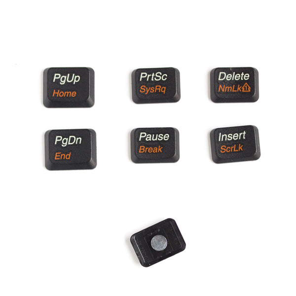 Cool Set of Fridge Magnets, 7 computer button magnets - recomputing